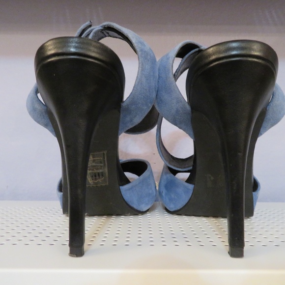 Price drop! Shoemint Periwinkle Blue Suede Sandal - Picture 5 of 6